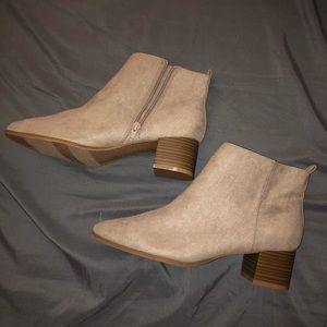 Beige Booties